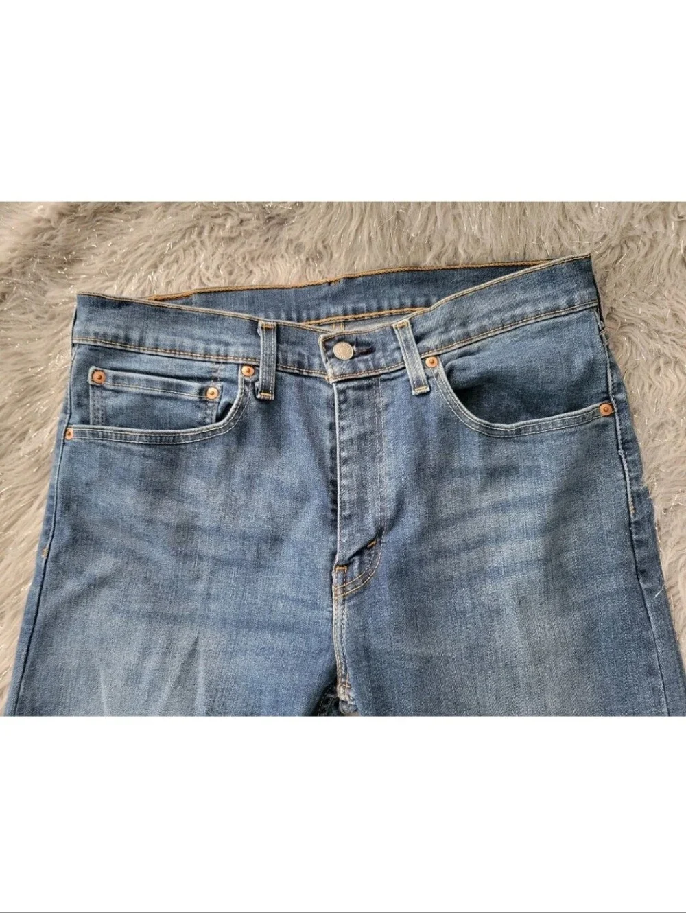 Vintage Y2k Levi's  502 Jeans 34x30 Dark Blue Wash Denim Straight Leg Mid Rise